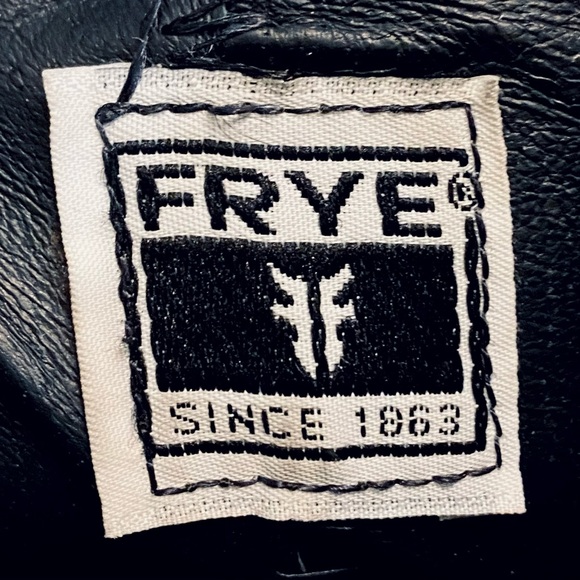 FRYE Jet Riding Boot, Black and Brown Genuine 
Leather Boots Size 9.5 - Picture 6 of 8